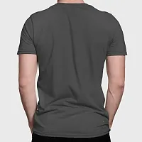 ZZZ SportsMens Cotton Round Neck T-Shirt Charcol Grey L-thumb1