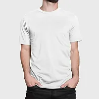 ZZZ Mens Cotton Round Neck T-Shirt White 3XL-thumb1