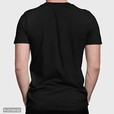 ZZZ SportsMens Cotton Round Neck T-Shirt Black 3XL-thumb3