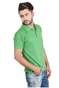 Reliable Multicoloured Cotton Blend  Polos For Men Pack Of 2-thumb3