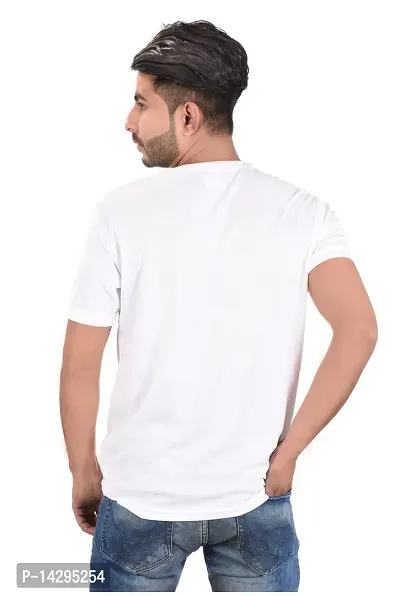 Stylish Men Polyester Round Neck T-Shirt-thumb4