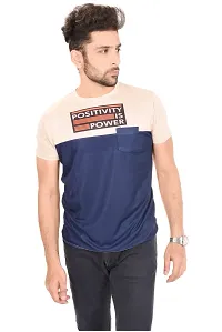 Stylish Men Polyester Round Neck T-Shirt-thumb3