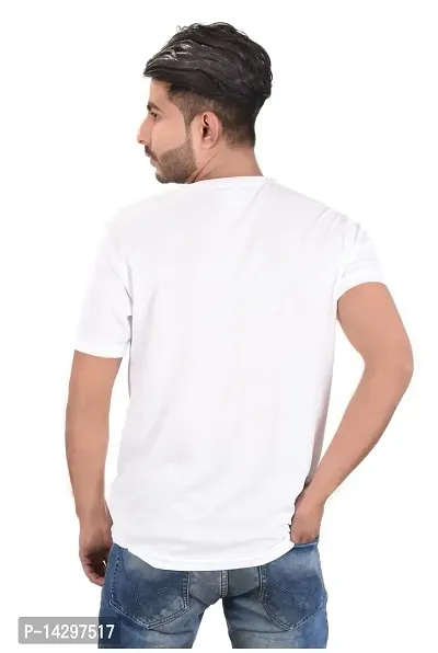 Stylish Men Polyester Round Neck T-Shirt-thumb4