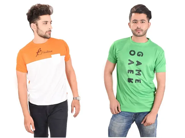 Reliable Round Neck Tees For Men Pack Of 2