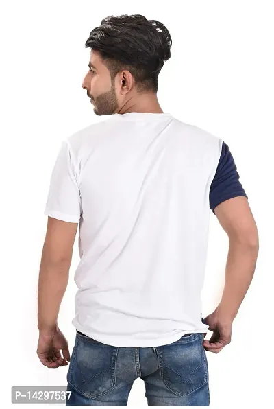 Stylish Men Polyester Round Neck T-Shirt-thumb4