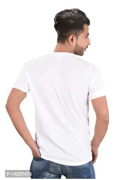 Stylish Men Polyester Round Neck T-Shirt-thumb4