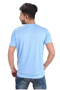 Stylish Men Polyester Round Neck T-Shirt-thumb3