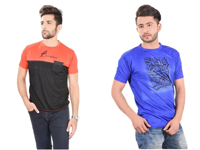 Reliable Round Neck Tees For Men Pack Of 2