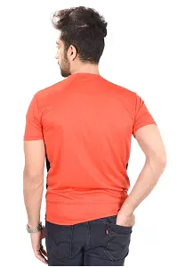 Stylish Men Polyester Round Neck T-Shirt-thumb1