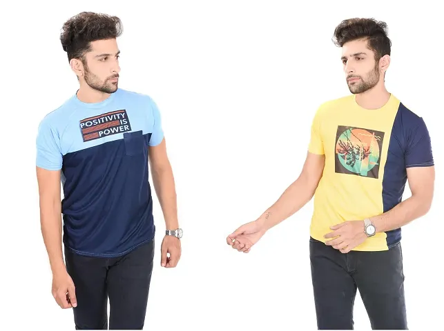 Reliable Round Neck Tees For Men Pack Of 2