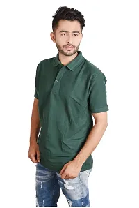 Reliable Multicoloured Cotton Blend  Polos For Men Pack Of 2-thumb3