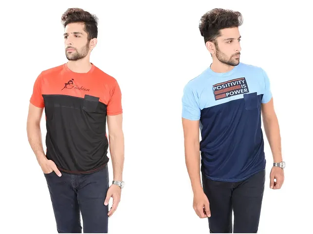 Reliable Round Neck Tees For Men Pack Of 2