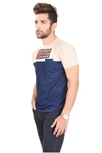 Stylish Men Polyester Round Neck T-Shirt-thumb2