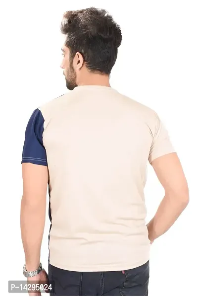 Stylish Men Polyester Round Neck T-Shirt-thumb2