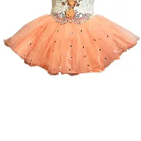 Paras Pooja Baby Girl's Fit and Flare Knee Length Frock (khukurani_Peach_6-9 Months)-thumb3