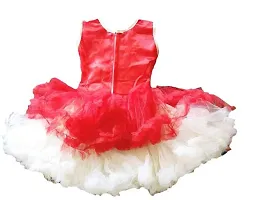 Kids Fashion hub Best Designer Baby Doll Frock Dress Daily casualuse New Born Baby Birthday Girl Gift Item (red, 1-2 Years)-thumb1