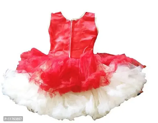 Kids Fashion hub Best Designer Baby Doll Frock Dress Daily casualuse New Born Baby Birthday Girl Gift Item (red, 1-2 Years)-thumb2