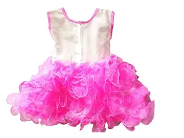 socho samjo Baby Girl's Midi Fit And Flare Dress (nnn_Baby Pink_12-18 Months)-thumb1
