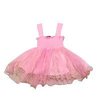 Baby Girls' halter neck Knee Length Frock (k babu_Pink_3-6 Months)-thumb4