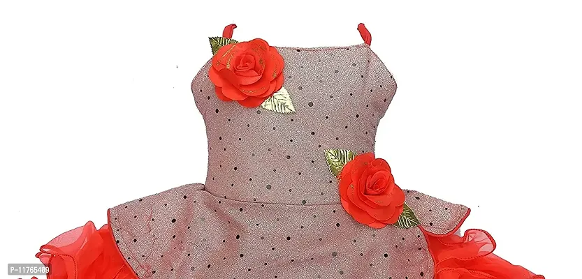 Misti Collection Ethic Festive Designer Dress Silk Cotton Frocks for Baby Girls-thumb0
