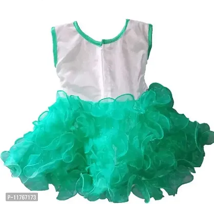 Paras Pooja Garments Best Designer Baby Doll Frock Dress Daily casualuse 6-12 Months Baby Birthday Girl Gift Item (Green, 1-2 Years)-thumb2
