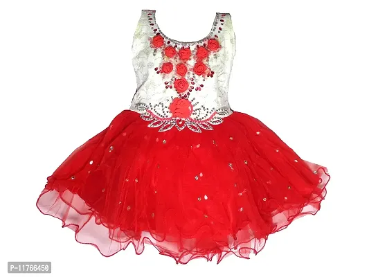 Kids Fashion hub Best Designer Baby Doll Frock 0 to 12 Month Baby