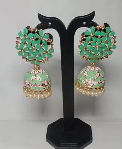 Elegant Alloy Jhumka Earring For Women