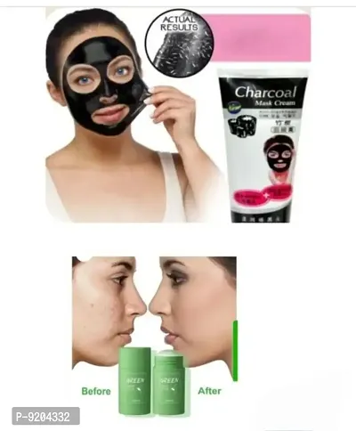 Charcoal Mask  Green Mask Pack Of 2-thumb0