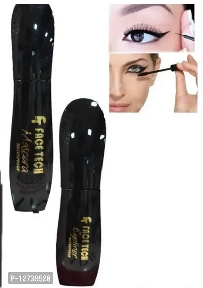 Face Teck Eyeliner  Mascara Beauty Combo