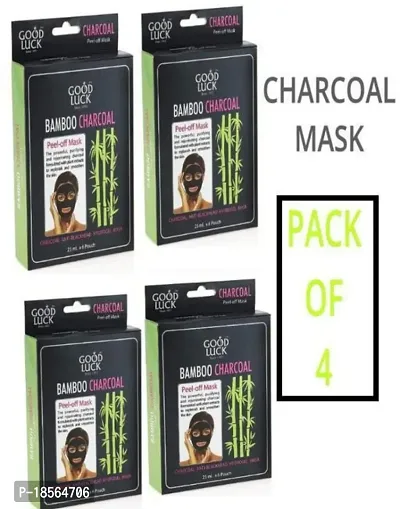 Charcoal Mask Pack Of 4 Box (24 Pouch)
