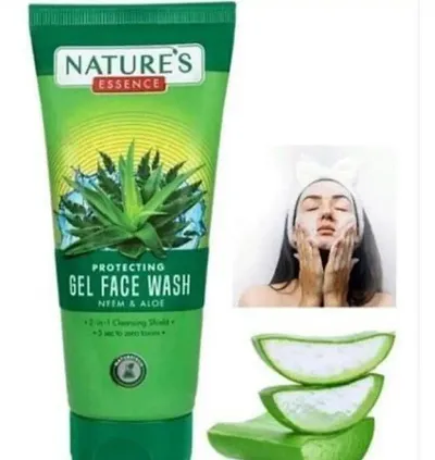 Nature's Essence Protecting Gel Face Wash Neem & Aloe, 100 ml