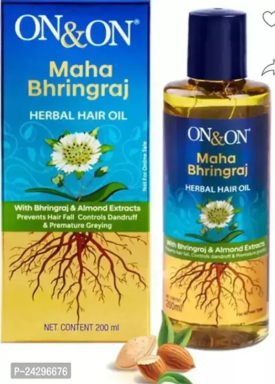 On And On Maha Bhringraj Herbal Hair Oil Pack Of 1-thumb0