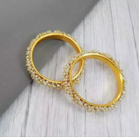 Piece Of 4 Designer Gold Plated Bangles