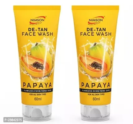 Nimson De-Tan Papaya Face Wash Pack Of 2