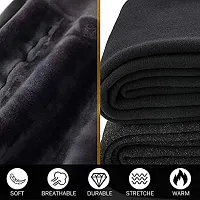 JMT Wear Women Warm Thick Fur Lined Fleece Winter Thermal Soft Legging Tights Stocking - Slim Fit (Grey, 28)-thumb2