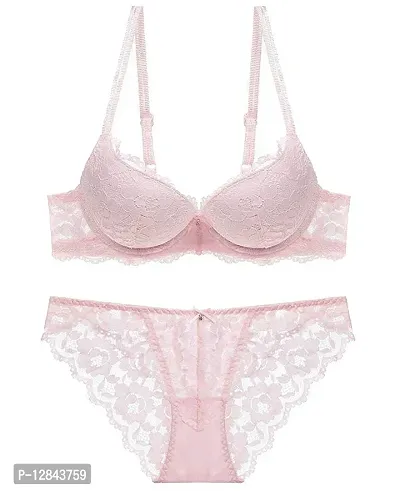 Buy JMT Wear Women's Gorgeous Honeymoon Double Push up Bra Panty Bridal Set  Pink Online In India At Discounted Prices
