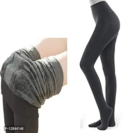 Buy Romastory Winter Warm Women Velvet Elastic Leggings Pants (Black) one  Size at Amazon.in