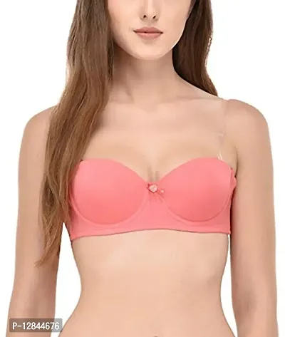 Buy JMT Wear Women's Polyamide Elastane Lightly Padded Wired Push-Up Bra (Salmon)(36A) Online In India At Discounted Prices