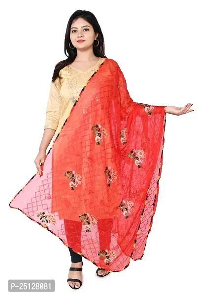 Classic Art Silk Embroidered Dupatta for Women