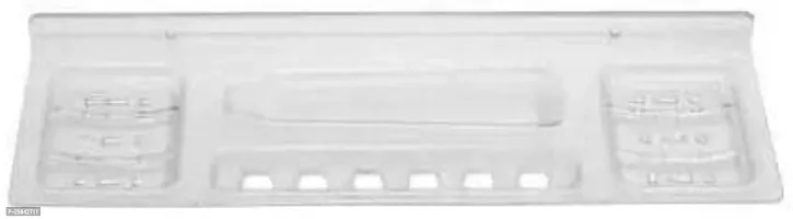 Unbreakable 3 In 1 Wall Shelf For Multipurpose Use Plastic Wall Shelf -Pack Of 1-thumb0