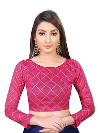 Paril Women's semi stitched Net Lehenga Choli with Blouse & Dupatta set (Embroidered Bridal Lehenga Choli) (Blue to Pink)-thumb3