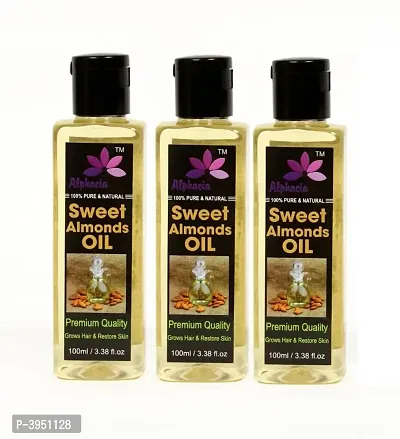 Alphacia Sweet Almond Hair Oil - 300ml-thumb0