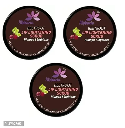 100% Natural lip care product with  Lip Lightening Beetroot Scrub -30g pack of 3