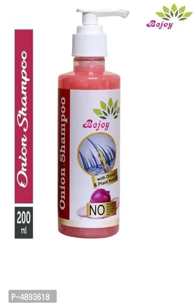 100% Pure Red Onion Shampoo with Onion  Plant Keratin 200ml hair shampoo pack of 1-thumb0