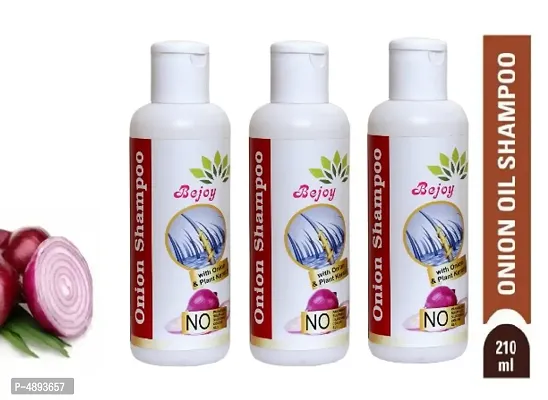 100% Pure Onion Shampoo with Onion  Plant Keratin 600ml hair shampoo pack of 3