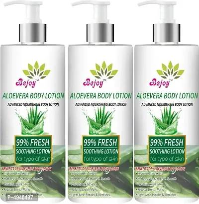 Bejoy Aloe Vera Multi-Vitamin Body Lotion - Light Quick Absorbing - For Normal to Oily Skin - No Parabens, Silicones, Color, Mineral Oil & Synthetic Fragrance - 600mL (600 ml)