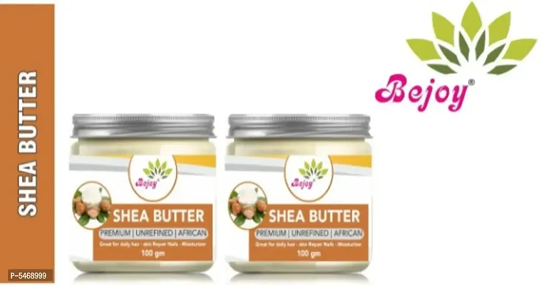Bejoy Oraganics Skin Care 100 % Pure  Shea Butter 100g pack of 2