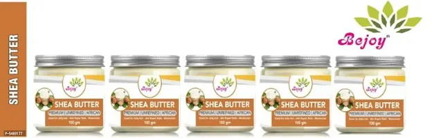 Bejoy Oraganics Skin Care 100 % Pure  Shea Butter 100g pack of 5
