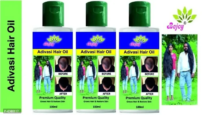 Adivasi Hair Oil All Types Of Hair Problem Herbal Growth Hair Oil 100 Ml Pack Of 3 Hair Care Hair Oil