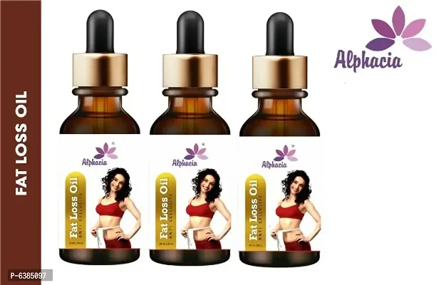 Alphacia Fat loss fat go slimming weight loss body fitness oil Shaping Solution Shape Up Slimming Oil Fat Burning , fat loss, body fitness anti ageing oil Slimming oil, Fat Burner 30ml (Pack of  3)